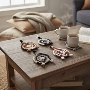 Crochet Pattern - Cat Butt Coasters - Home Decor - Pattern only!