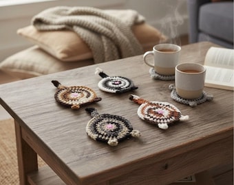 Crochet Pattern - Cat Butt Coasters - Home Decor - Pattern only!