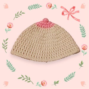 Crochet Pattern - Newborn Boobie Beanie