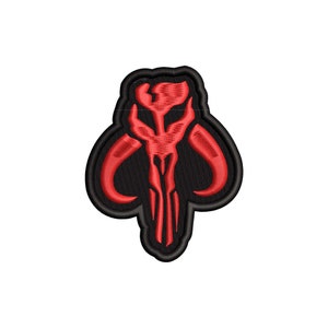 Mandalorian-patchbestand voor borduurwerk, machineborduurwerk, digitaal bestand, direct downloaden, Star Wars-patchbestand, Mandalorian-borduurbestand