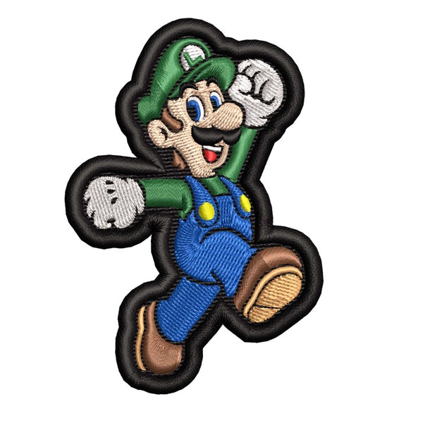 Luigi Patch File for Embroidery, Machine Embroidery, Digital File, Instant Download, Luigi Embroidery File