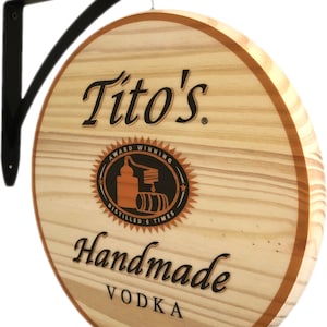 Tito&#39;s Handmade Vodka - 2 Sided Pub Sign