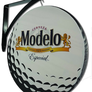 Modelo Golf Ball - 2 Sided Pub Sign