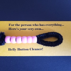 Belly button cleaner, gag gift, joke gift, belly button defuzzer, gift for the person who has everything, party favors, stocking stuffer