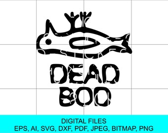 Dead Bod - Hull - Instant Digital Download, svg, ai, dxf, eps, png, bmp, pdf y jpg archivos se incluyen en un archivo zip.