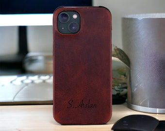 iphone 13 leather Case, Iphone 15 Pro Max Case, iphone 14 pro max case, Iphone 12 Case, Leather phone case, Gift for him, Personalized gifts