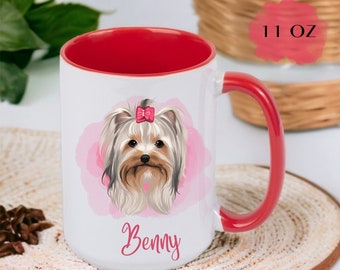Custom Pet Mug, Custom Pet Portrait Mug, Personalized Pet Mug with Name, Dog Coffee Cup, Pet Lover Gift , Custom Cat Mug, Dog mom gifts