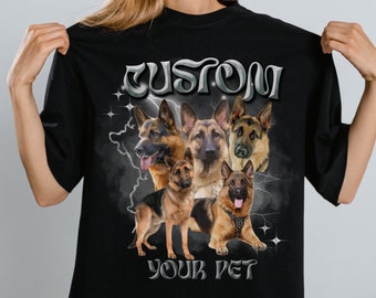 Custom Pet  tshirt ,Dog Lover shirt, Insert Pet Design, Custom Pet Portrait T shirt, Cat photo shirt, Customized Pet shirt