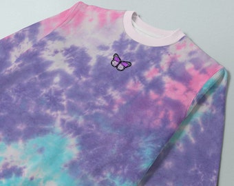 tie dye butterfly sweatshirt
