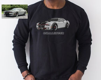 Custom Car Sweatshirt, hoodie, t shirt Car Personalized, Dad Gift, Custom car gift , gift for him