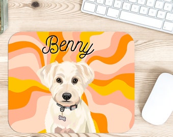 Custom Pet Mouse Pad , Pet portrait mouse pad, Pet Photo mouse pad, Mouse Pad Pet Lover Gift, Pet Photo on Mouse Pad, Pad For Pet Lover