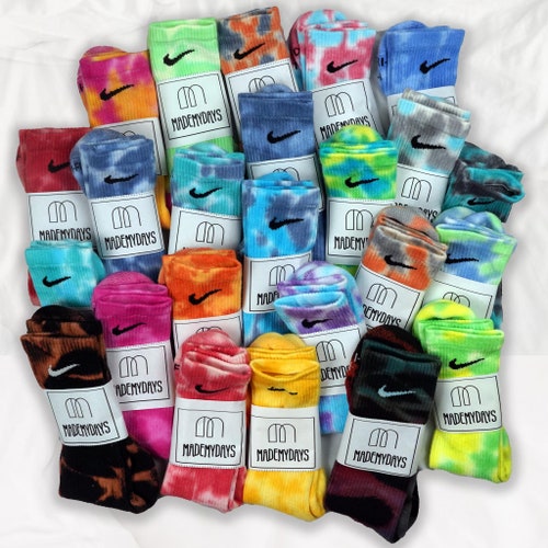 pastel tie dye socks