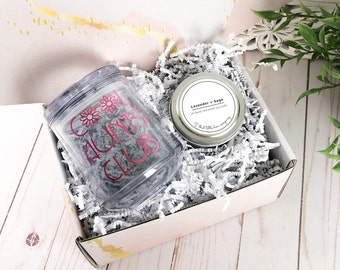 Cool Aunt Gift, Cool Aunt Tumbler,  New Aunt Gift Box, Personalized Gift, Auntie Gift, Cool Aunt Club, Baby Announcement