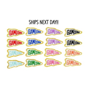 Game Day Patch, Stadium Patch, Iron On Patch, Game Day Flag Patch, Sports Patch, Team Spirit Patch, DIY Hat Patch, Trucker Hat Patch