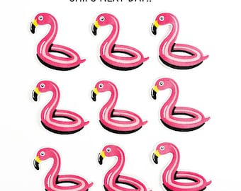 Pink Flamingo Pool Float Iron on Patch, Flamingo Patch,DIY Patch, Pink Patch, Custom Patch, Iron On, Trucker Hat Patch,Lake Patch,Pool Patch