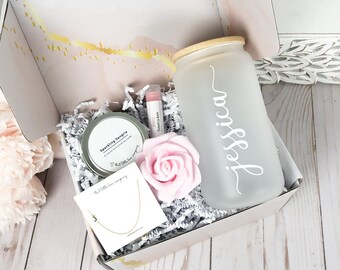 Glass Can, Glass Can Gift Box,Thank You For Being My Bridesmaid,Bridesmaid Gift Box, Will You Be My Bridesmaid, Personalized Bridesmaid Gift