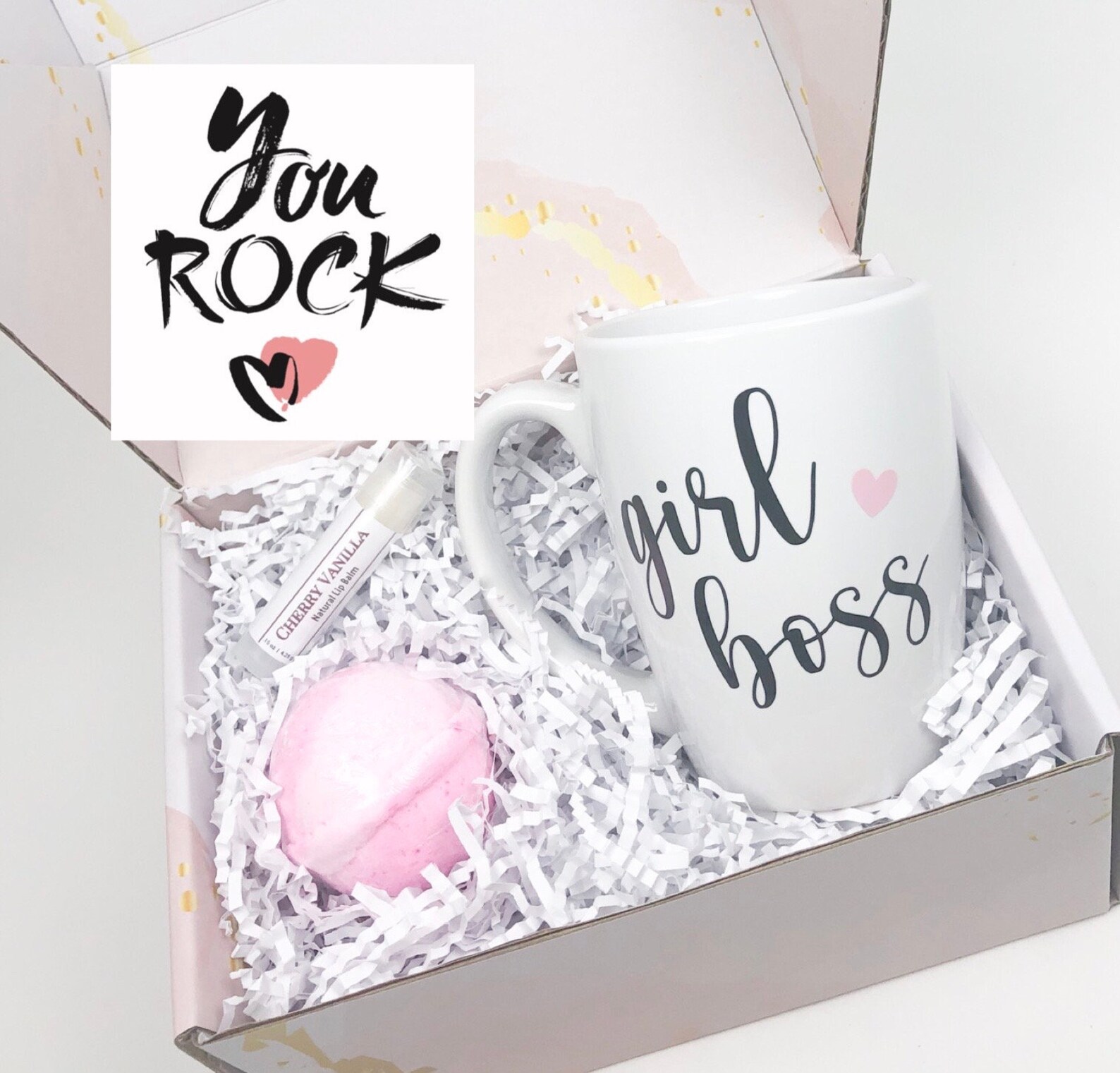 Girl Boss Gift Box Boss Lady You Rock Gift Girl Boss Mug Etsy
