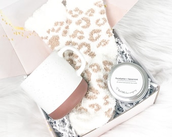 Hug in a Mug, Thinking of You Care Package, Hug in a Box, Sending a Hug Care Package, Thinking of You Gift, Fuzzy Socks