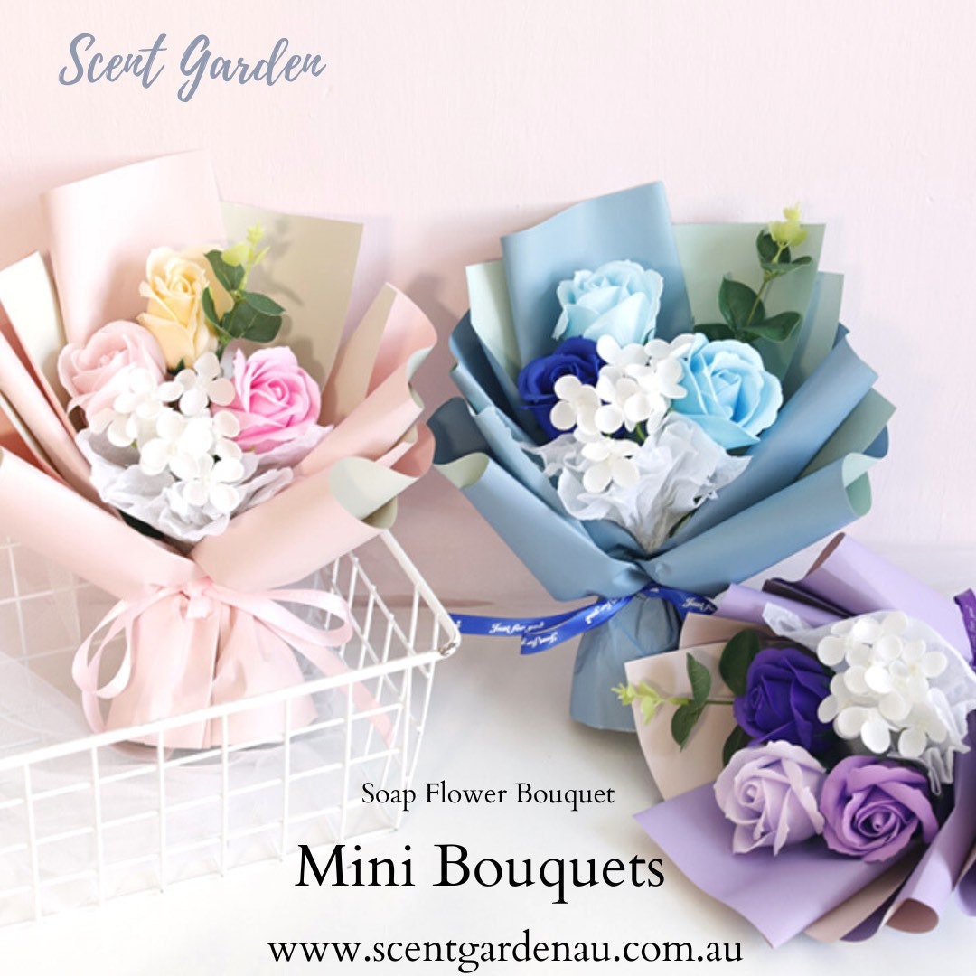 1pc Mini Bouquet With Rose And Carnation Flowers, Preserved Flower Soap  Bouquet, Suitable For Valentine'S Day, Teacher'S Day, Birthday Gift