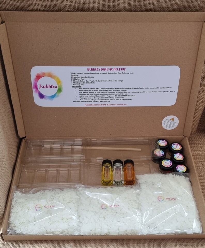 Bubbles DIY Wax Melt Kit Etsy