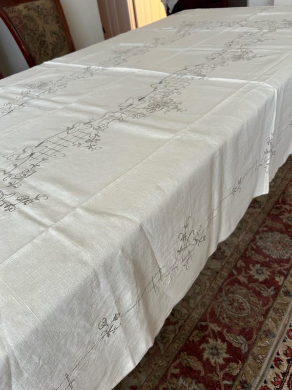 ポルトガルマデイラ島 ハンドメイドテーブルクロス ヴィンテージ