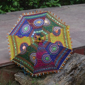 Wholesale Lot Indian Wedding Umbrella Handmade Umbrella Decorations Parasols Cotton Umbrellas