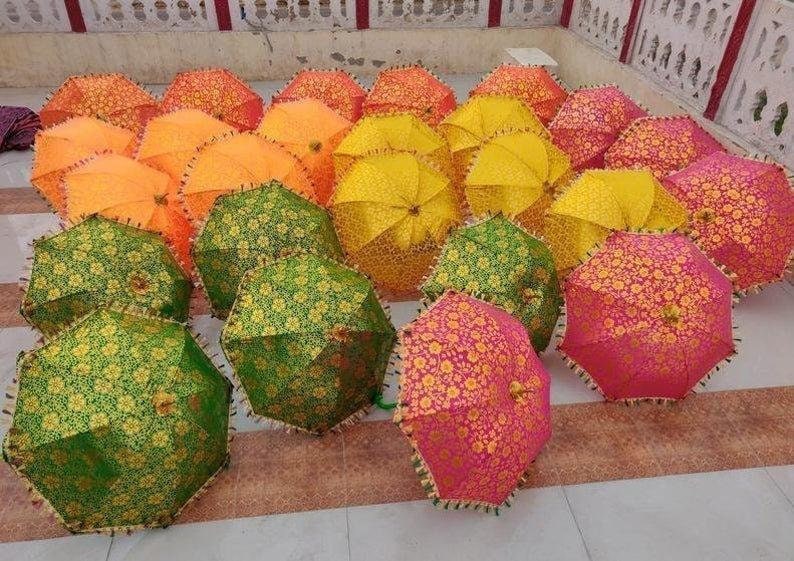 Indian Wedding Decoration Umbrellas Decor Umbrellas Mehndi Etsy