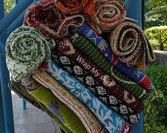 Solid multi color Kantha Quilt, Cotton Kantha Quilt, Handmade Quilt, Natural color Kantha Blanket Throw King Size Hand Stitched Quilt