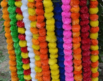 5 PC Marigold garland for day of the dead, Dia de Los Muertos altar. Day of the dead decor US SELLER