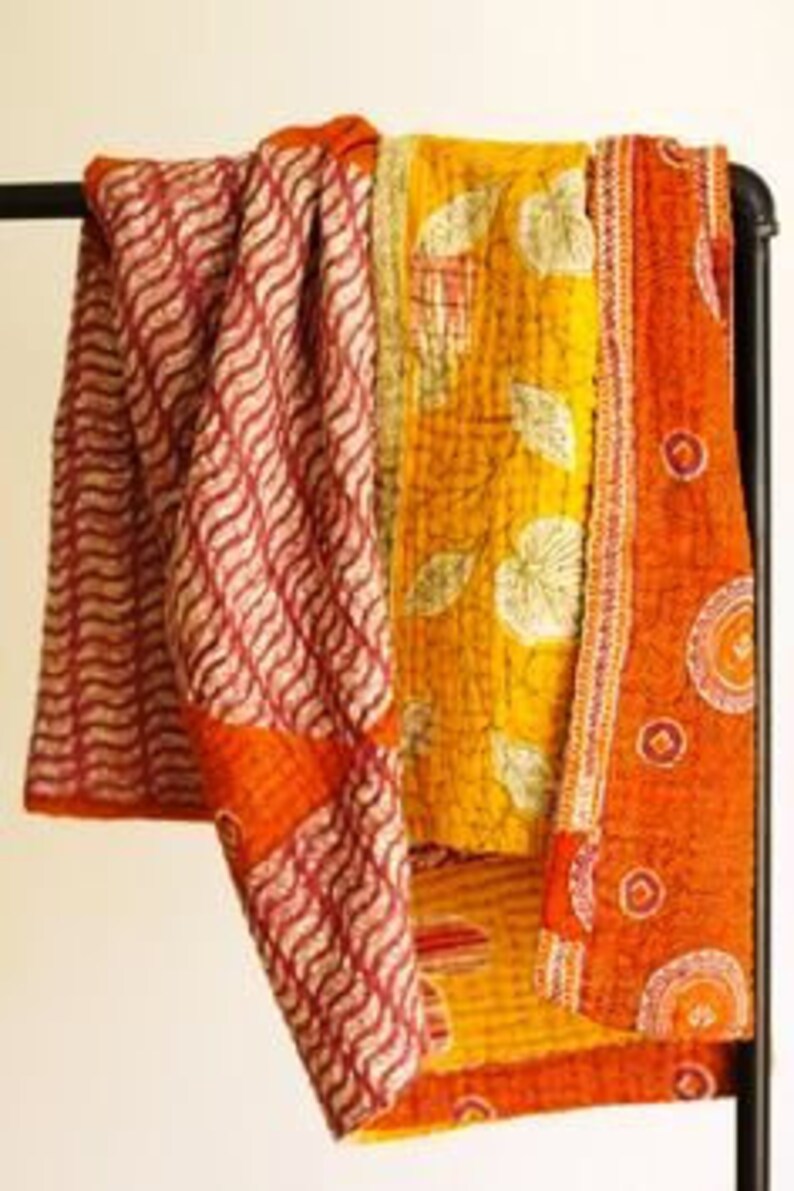 Wholesale Lot of Indian Vintage Kantha Quilt Handmade Throw Etsy