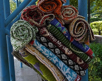 Wholesale Lot Of Indian Vintage Kantha Quilt Handmade Throw Reversible Blanket Bedspread Cotton Fabric BOHEMIAN quilt Boho Quilts For sale