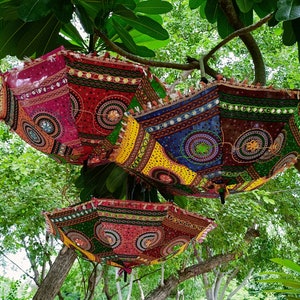 10 Pcs Mix Lot Indian Wedding Umbrella Handmade Umbrella Decorations Parasols Cotton Umbrellas image 10