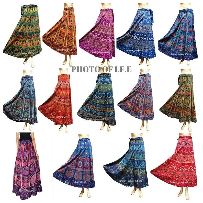 Wholesale Lots Indian Skirts Printed Skirts Cotton Skirts Boho Etsy