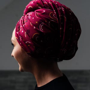 Hair Plopping Towel – Organic Cotton Jersey Wrap for Curls, Waves and Straight Hair | Quick Dry | Reduces Friction, Frizz and Damage