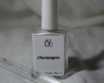 Champagne Nail Polish ~ Nail Varnish ~ Halal Nail Polish ~ 10 free nail polish ~ Vegan Nail Polish ~ Nail Supplies ~ Handmade nail polish