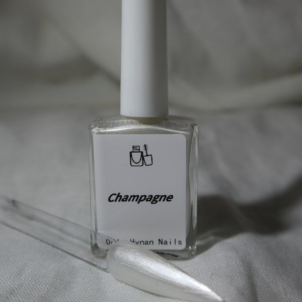 Champagne Nail Polish ~ Nail Varnish ~ Halal Nail Polish ~ 10 free nail polish ~ Vegan Nail Polish ~ Nail Supplies ~ Handmade nail polish