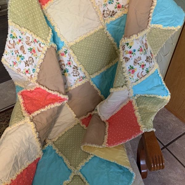 Child Rag Quilt Etsy