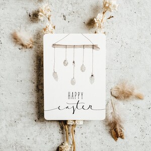Osterkarte Osterast | Frohe Ostern | Postkarte Ostern A6 Skandi |Oster Geschenk Mama Papa Oma Opa |Aquarell Osterdekoration