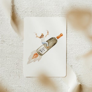 SAVE THE DATE Postkarte | Party Einladung 30. 40. 50. 60. Geburtstag | Geburtstagseinladung Junggesellinnen Abschied Karte Aquarell
