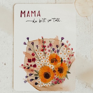 Karte Mama Muttertag | Mama du bist toll A6 | Aquarell Handlettering Muttertagskarte Geschenk Mama Geburtstagskarte Mama Geburtstag