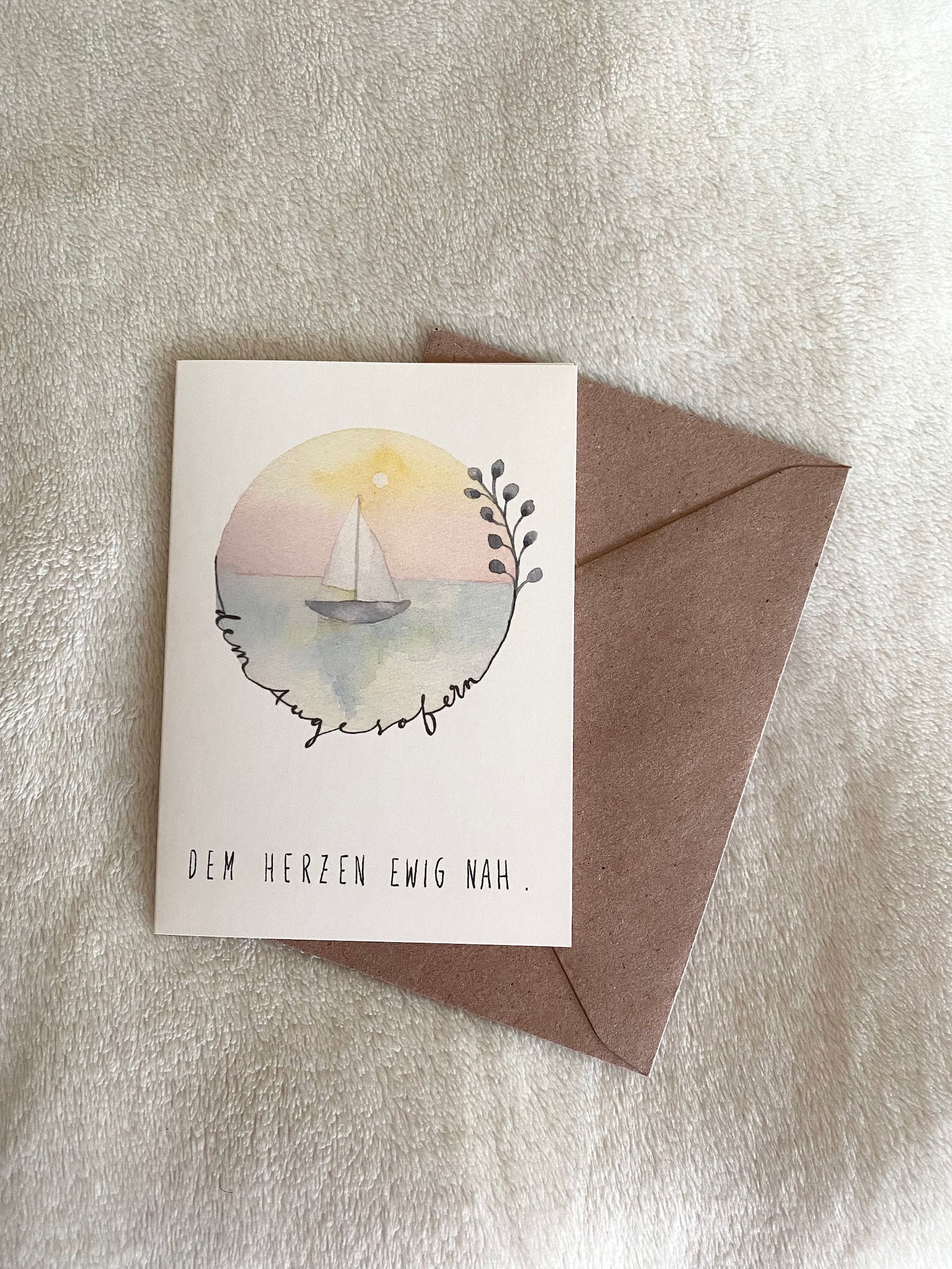 Dem Auge Fern Dem Herzen Ewig Nah Trauerkarte Dem Auge so fern dem Herzen ewig nah A6 - Etsy.de