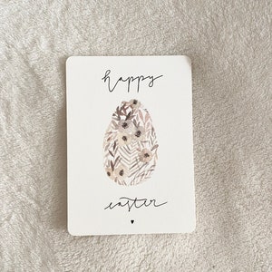 Happy Easter | Frohe Ostern | Postkarte A6 Skandi |Freunde, Familie, Dekoration |Aquarell | Print