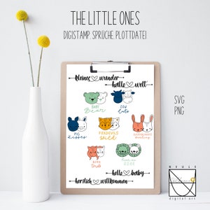 Plotter file &quot;The little ones&quot;, DigiStamp, DigiPapier, SVG