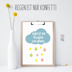 SVG plotter file Rain is confetti