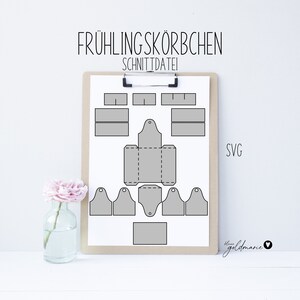 SVG Plotterdatei Frühlingskörbchen Bild 2