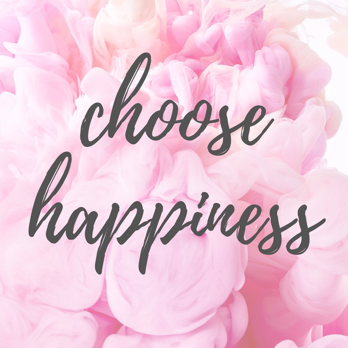 Choose Happiness Printable Wall Art Etsy