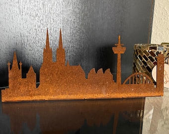 Corten steel Cologne Cathedral – Skyline metal figure – Garden decoration & gift idea