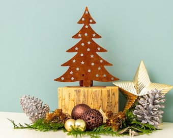 Metall Weihnachtsbaum - Tannenbaum - Frühjahr - Deko - Edelrost - Weihnachten Geschenk Idee - festlicher Schmuck