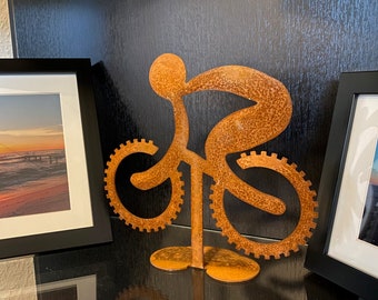 Bicycle gift for friends' birthdays - stainless steel - interior - living - art - garden decoration - gift idea for HIM and HER