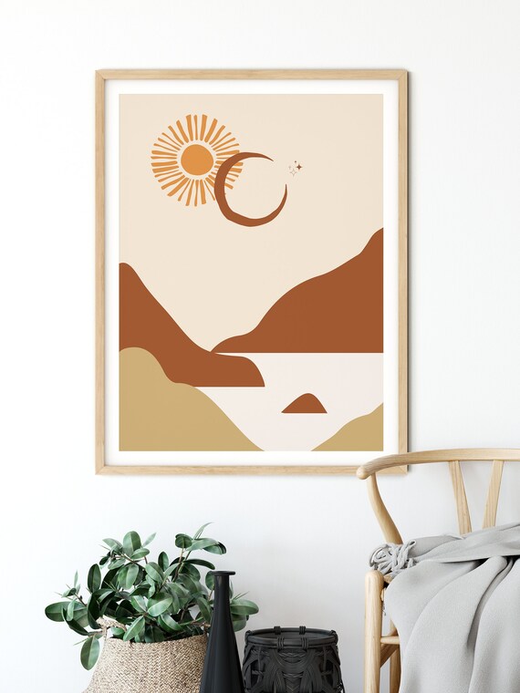 Bohemian Wall Art Boho Art Prints Boho Living Room Decor Boho